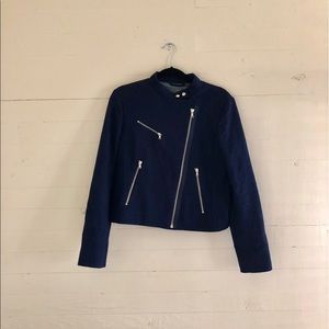 Gap motorcycle jacket with zipper details